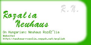 rozalia neuhaus business card